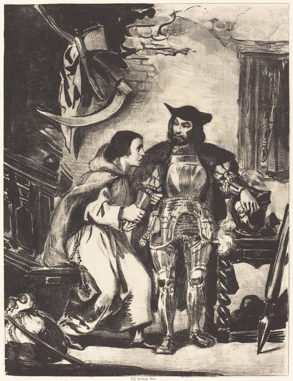 Bratr Martin s Goetzem od Eugène Delacroix