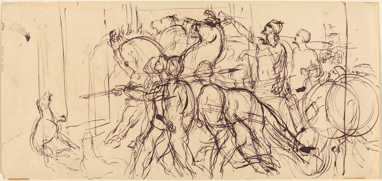 Vozatajové od Eugène Delacroix