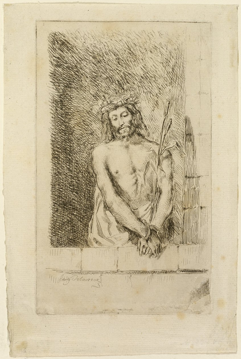 Kristus s rákosím od Eugène Delacroix
