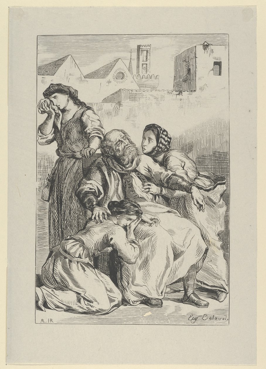 Smrt Goetze von Berlichingen, 1845., 1845. od Eugène Delacroix