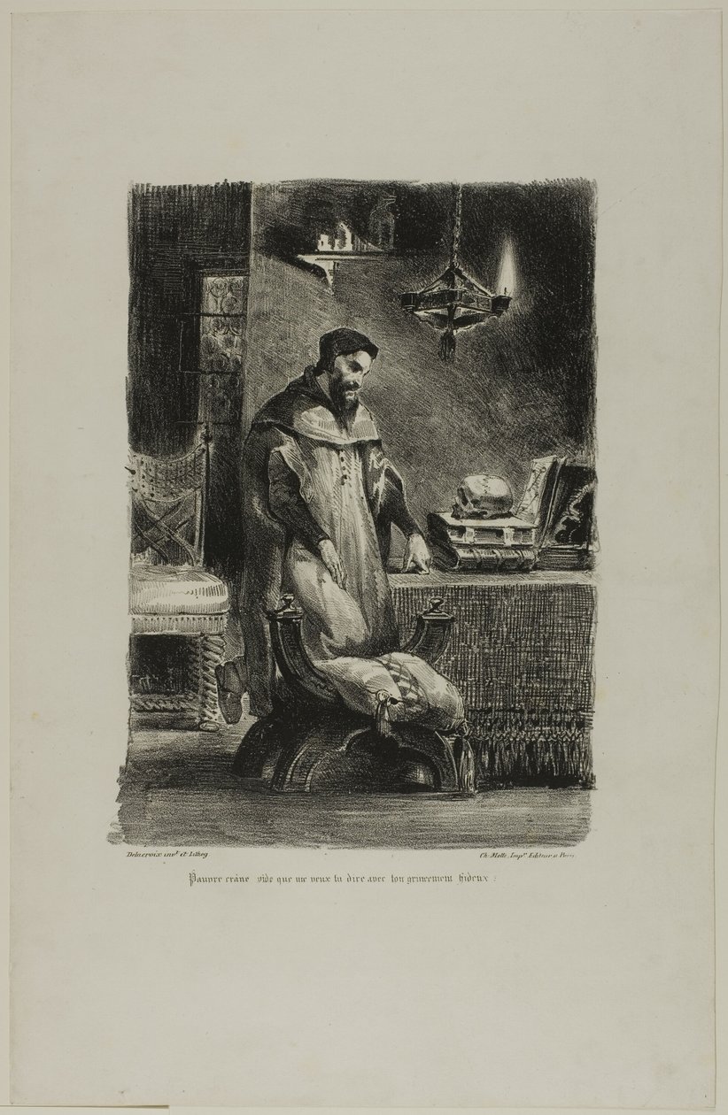 Faust ve své pracovně, od Faust od Eugène Delacroix
