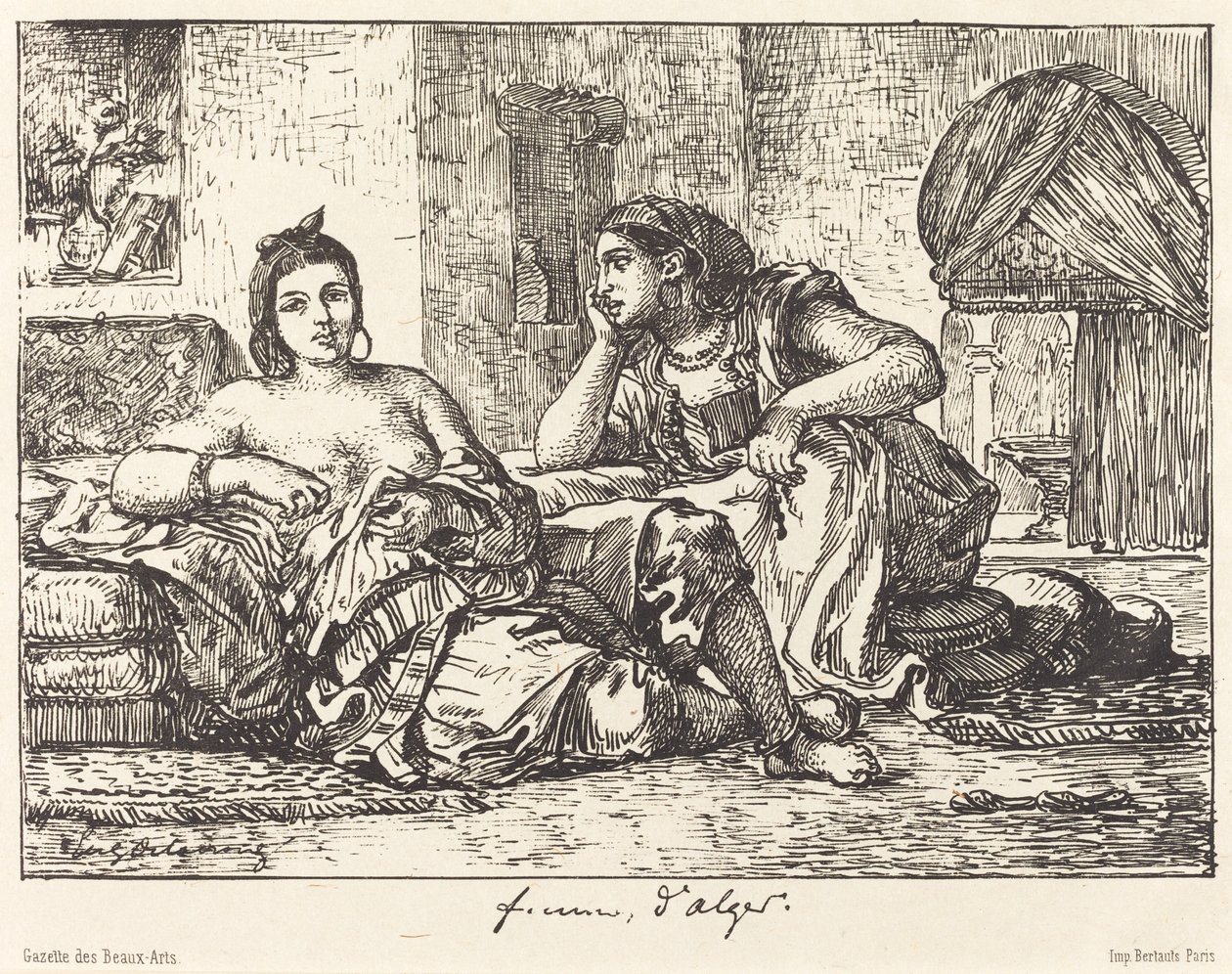 Ženy z Alžíru od Eugène Delacroix