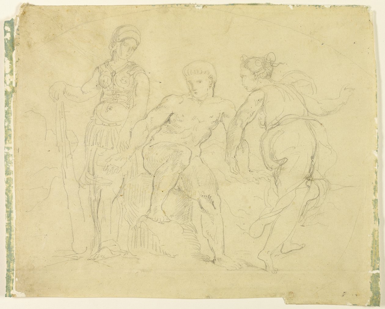 Herkules mezi ctností a neřestí od Eugène Delacroix