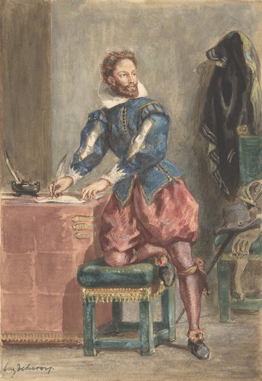 Mathurin Regnier, ca. 1846. od Eugène Delacroix