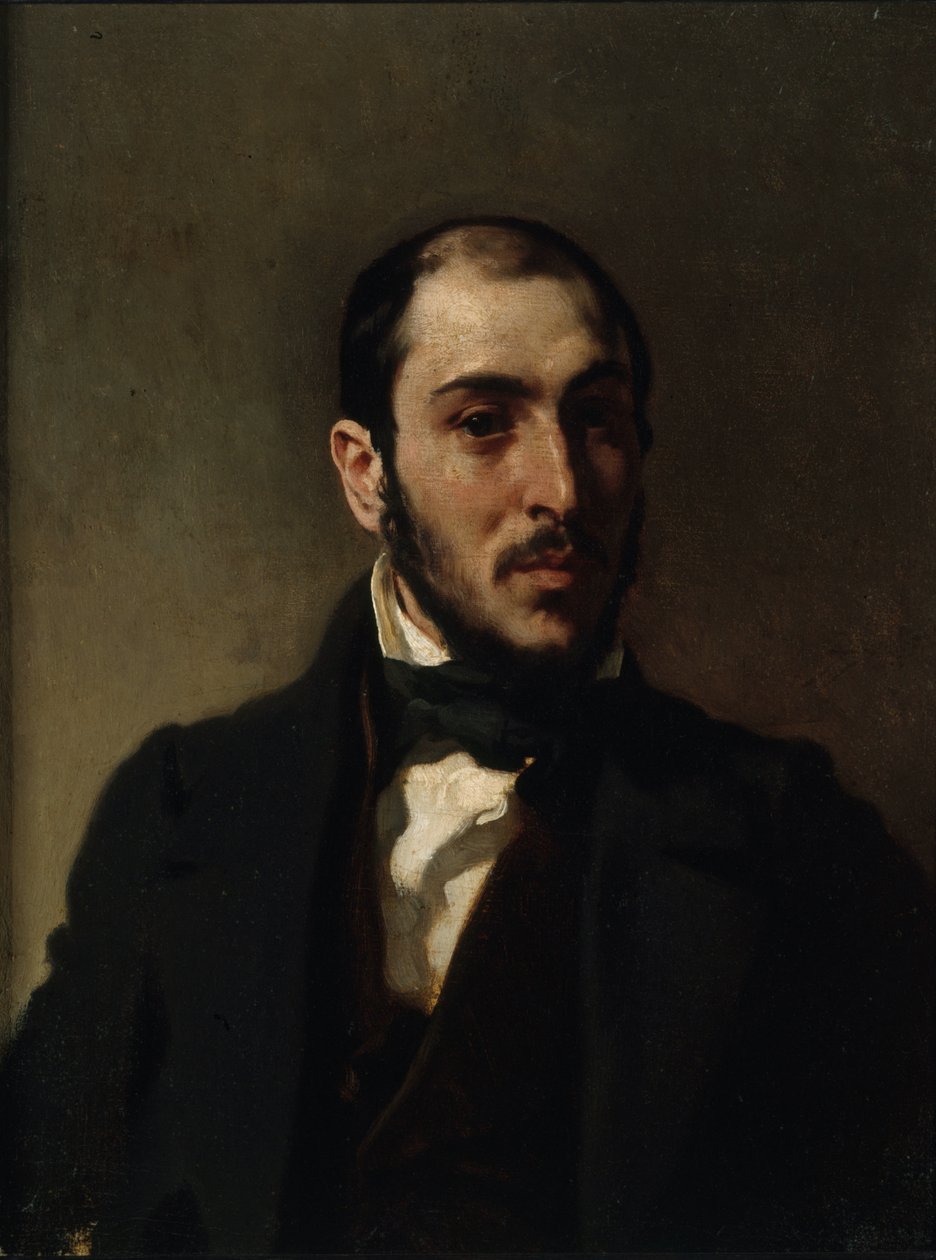 Portrét architekta Eugène Laval 1818-1896, cca 1860. od Eugène Delacroix