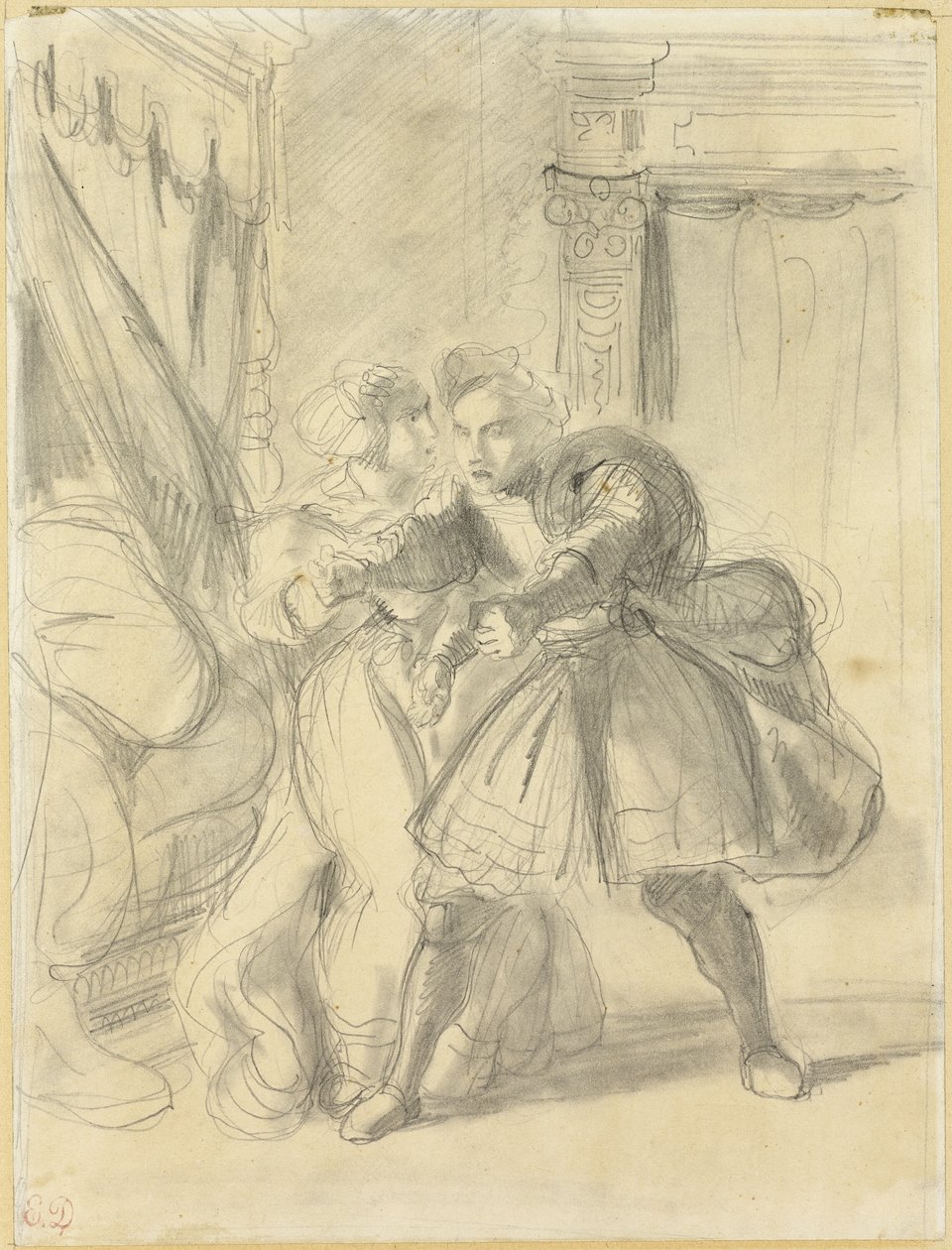 Studie od Eugène Delacroix