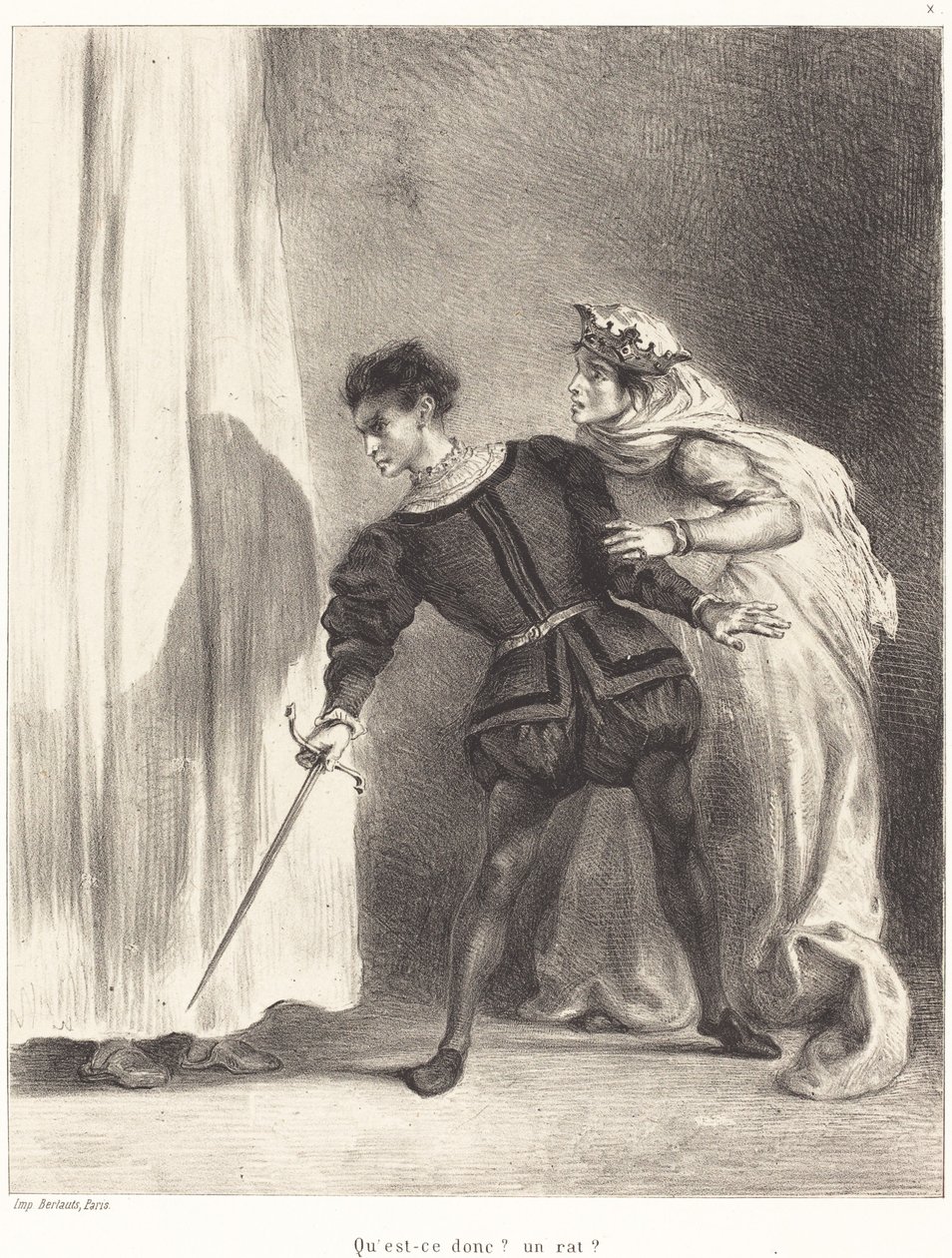 Vražda Polonia Act III, Scéna IV, 18341843. od Eugène Delacroix