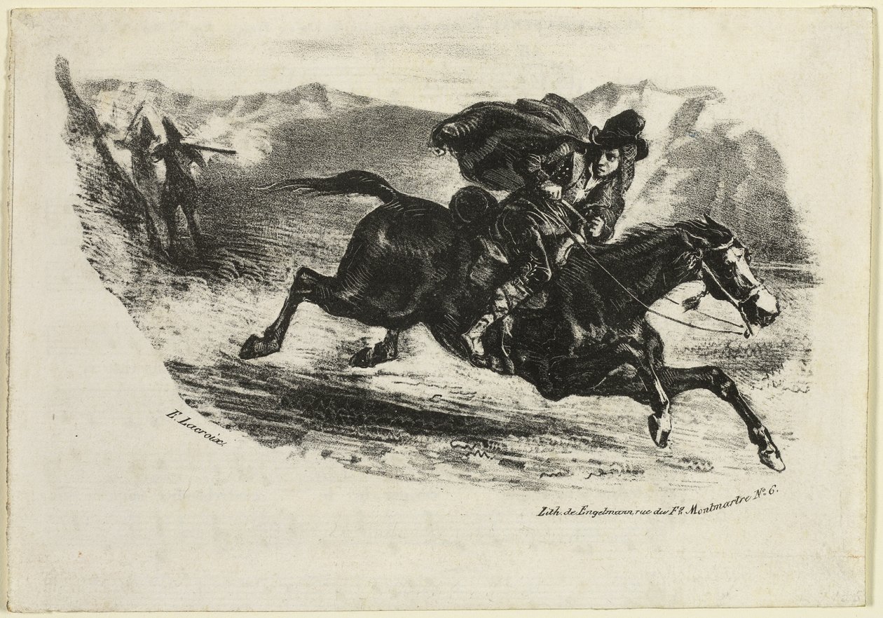 Pašerácký let od Eugène Delacroix