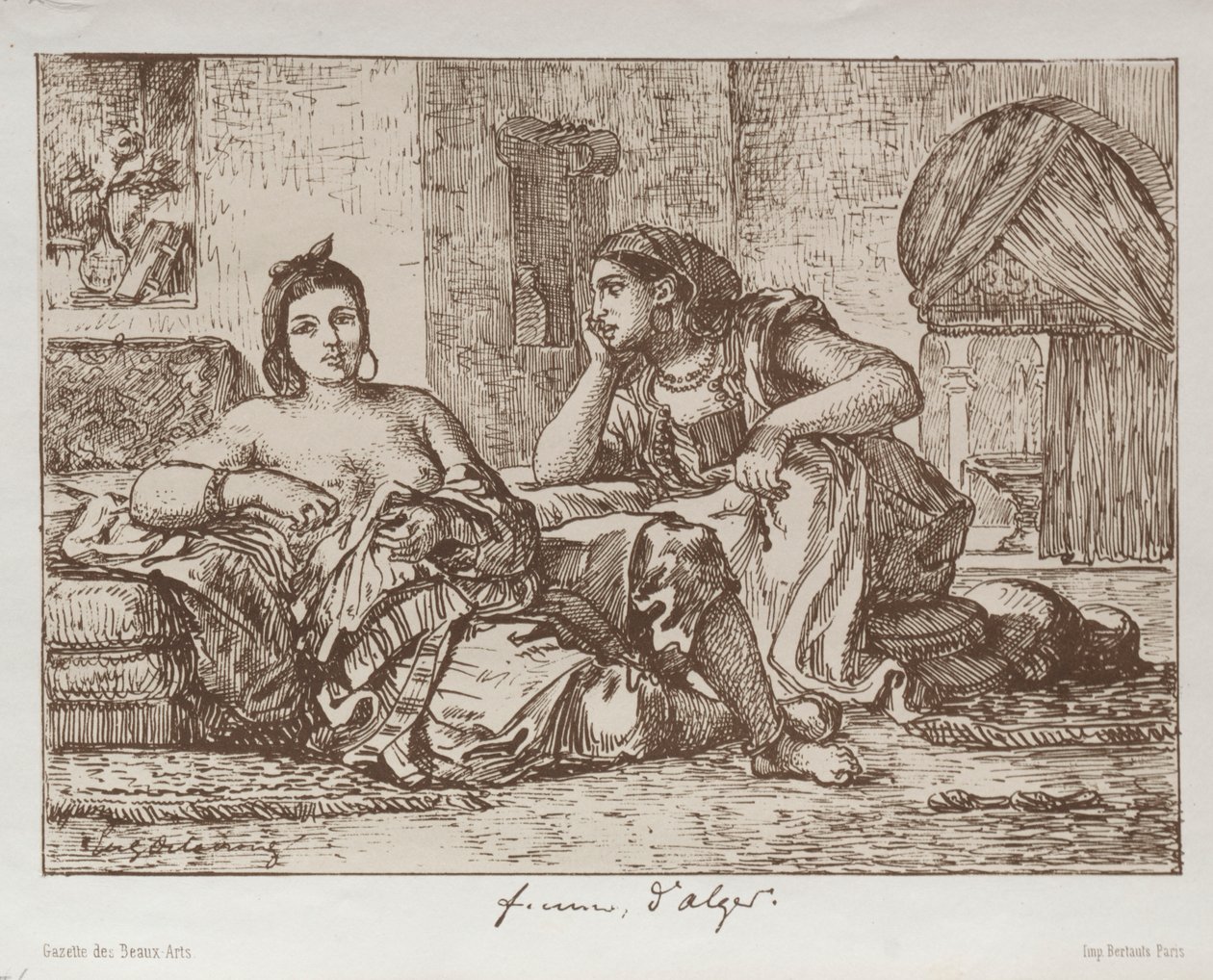 Ženy z Alžíru od Eugène Delacroix
