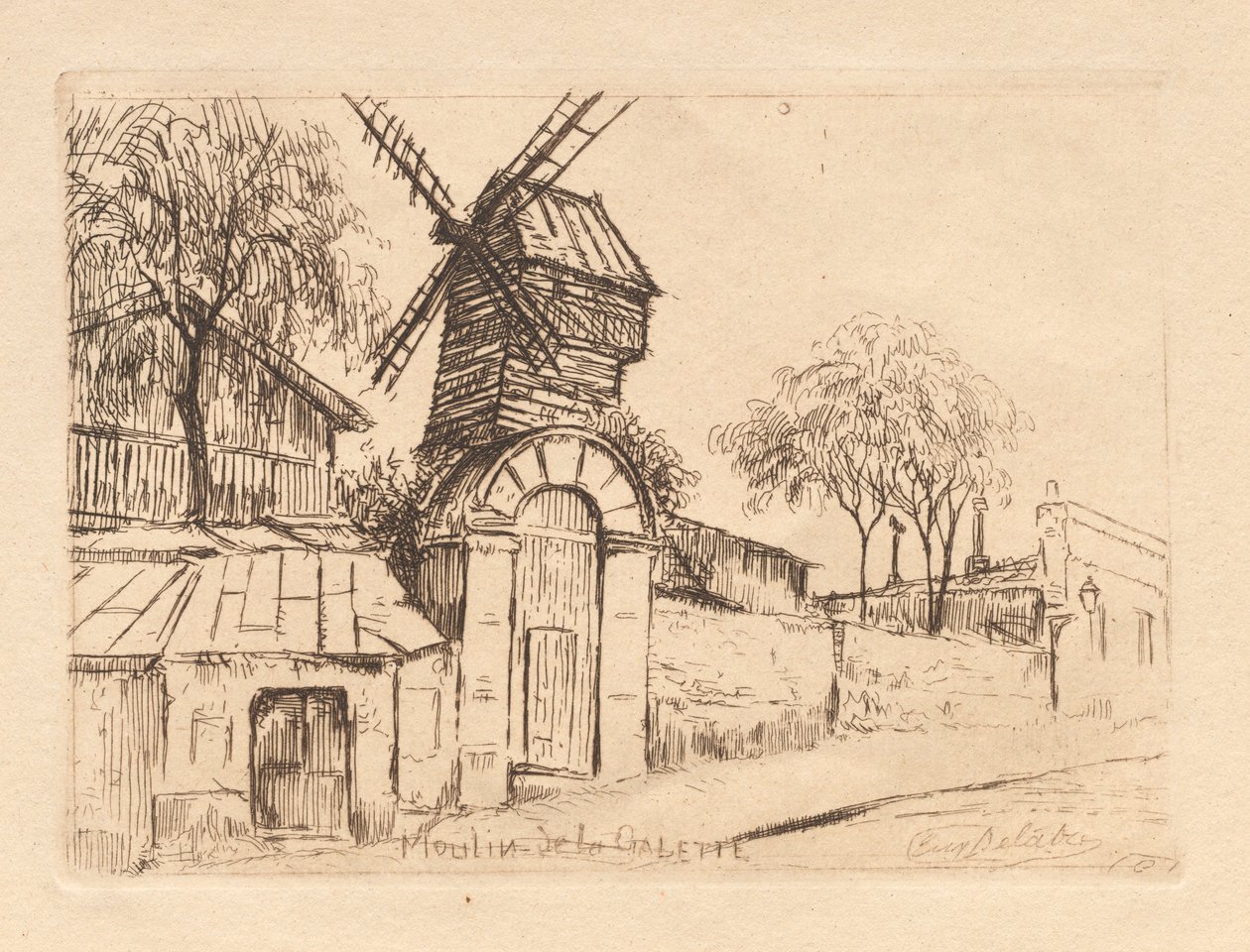 Moulin de la Galette od Eugène Delâtre