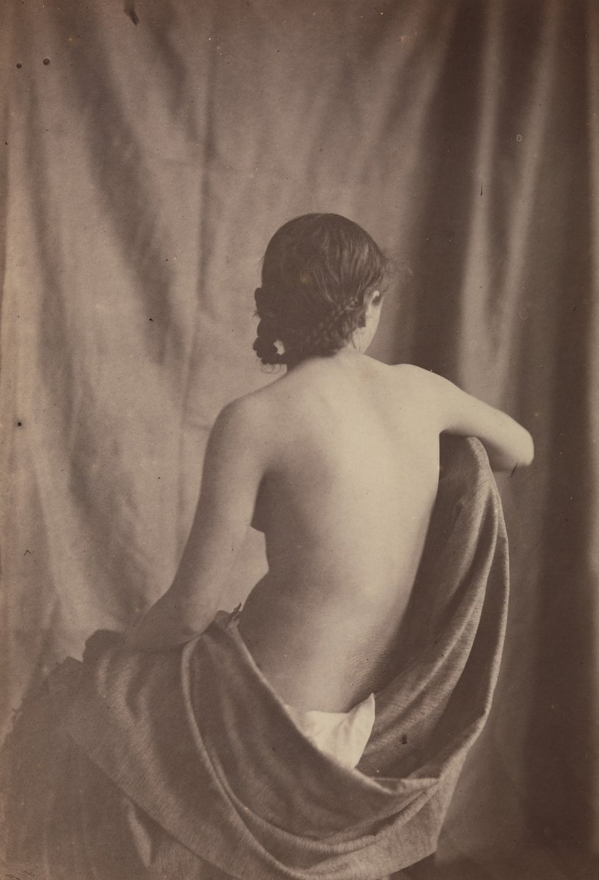 [Sedící ženský akt], 1853-54. od Eugène Durieu
