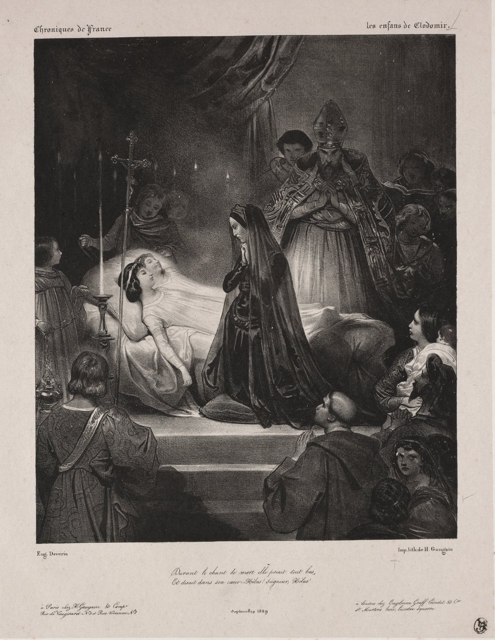 Letopisy Francie: Clodomirovy děti od Eugène François Marie Joseph Devéria
