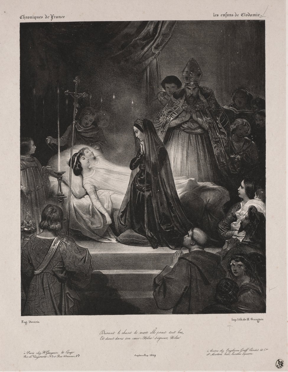 Letopisy Francie: Clodomirovy děti, 1829. od Eugène François Marie Joseph Devéria