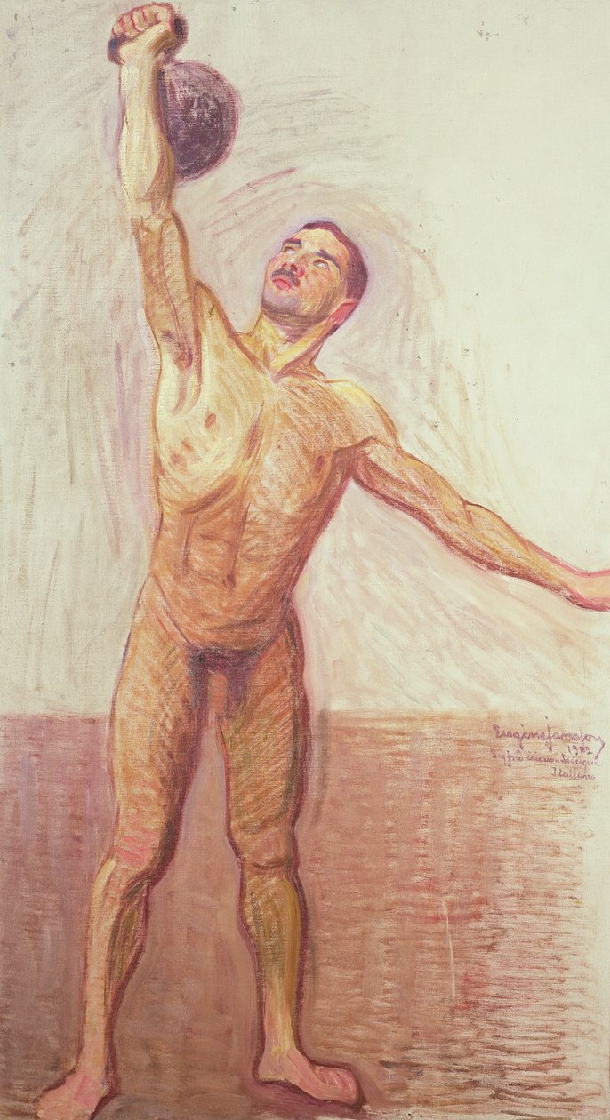 Těžký vzpěrač, 1912 od Eugène Jansson