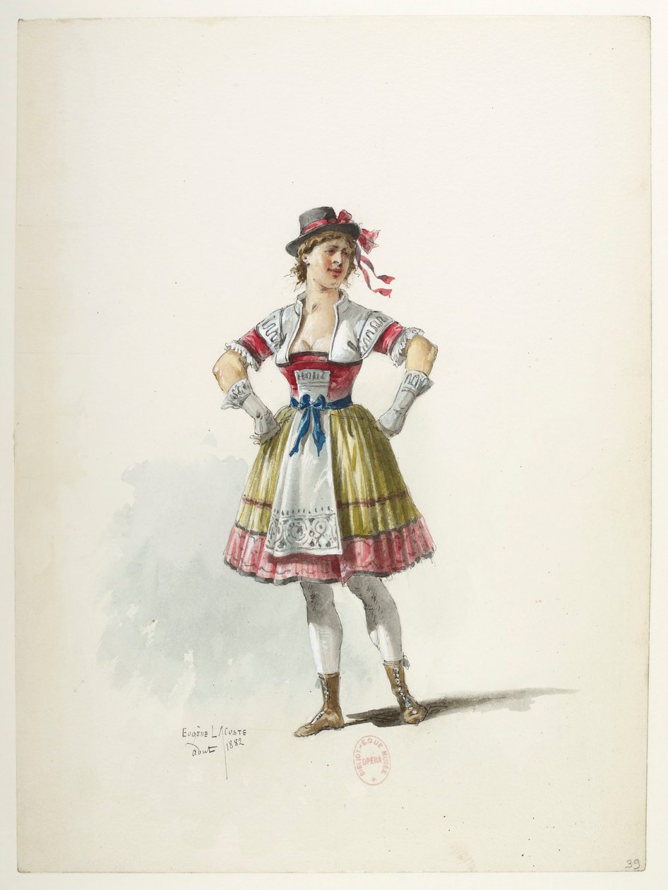Btv1b84558104 39 - Saint-Saëns - Jindřich VIII - Maquettes de costumes - Lacoste - 39th Costume od Eugene Lacoste