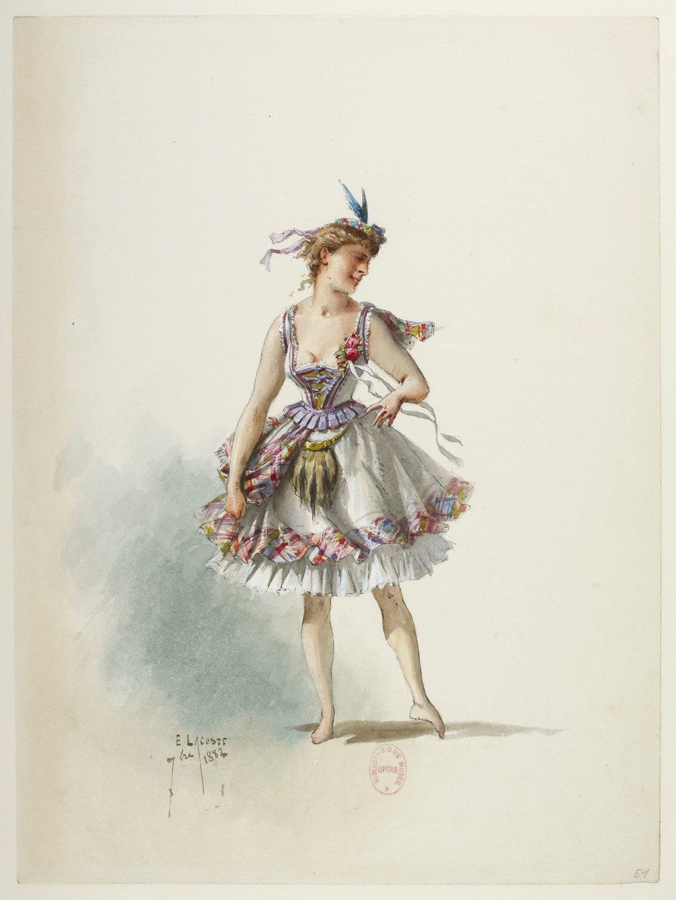 Btv1b84558104 51 - Saint-Saëns - Jindřich VIII - Maquettes de costumes - Lacoste - 51st Costume od Eugene Lacoste