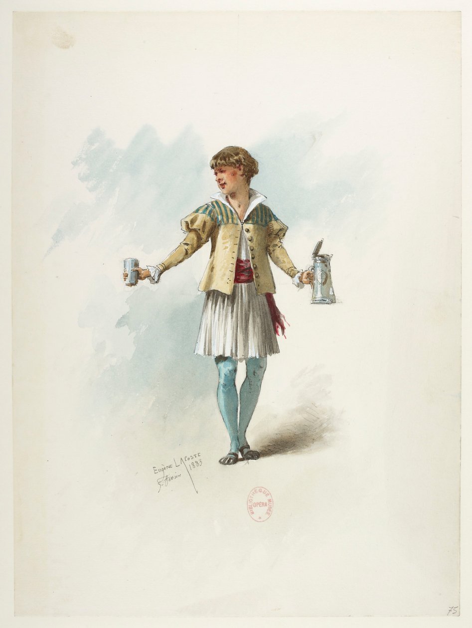Btv1b84558104 79 - Saint-Saëns - Jindřich VIII - Maquettes de costumes - Lacoste - 75. Kostýmy od Eugene Lacoste