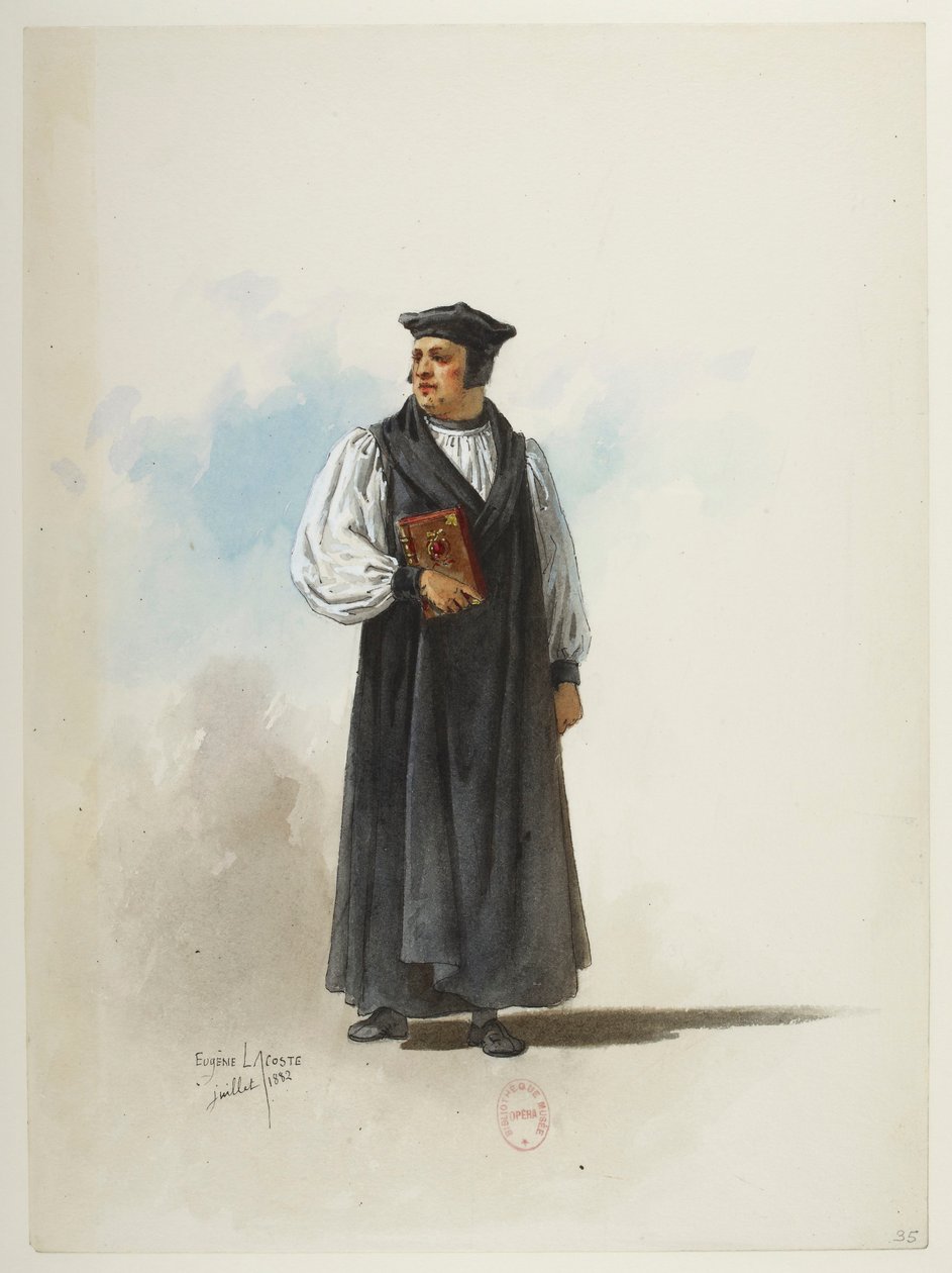 Saint -Saëns - Jindřich VIII - Modely kostýmů - Lacoste - 35. Kostým od Eugene Lacoste