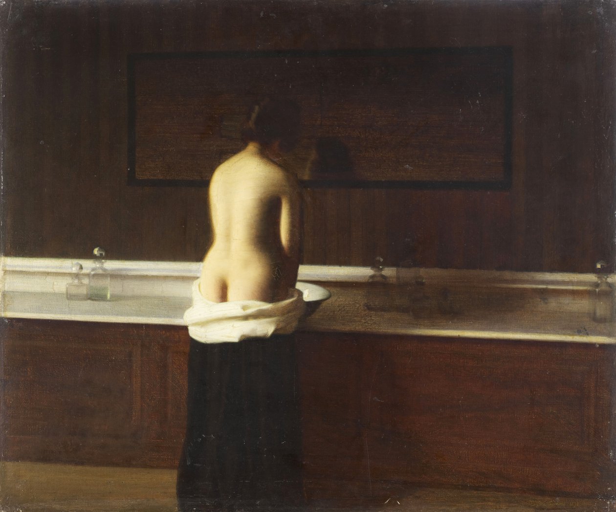 Mladá žena na toaletě, 1898 od Eugène Lomont