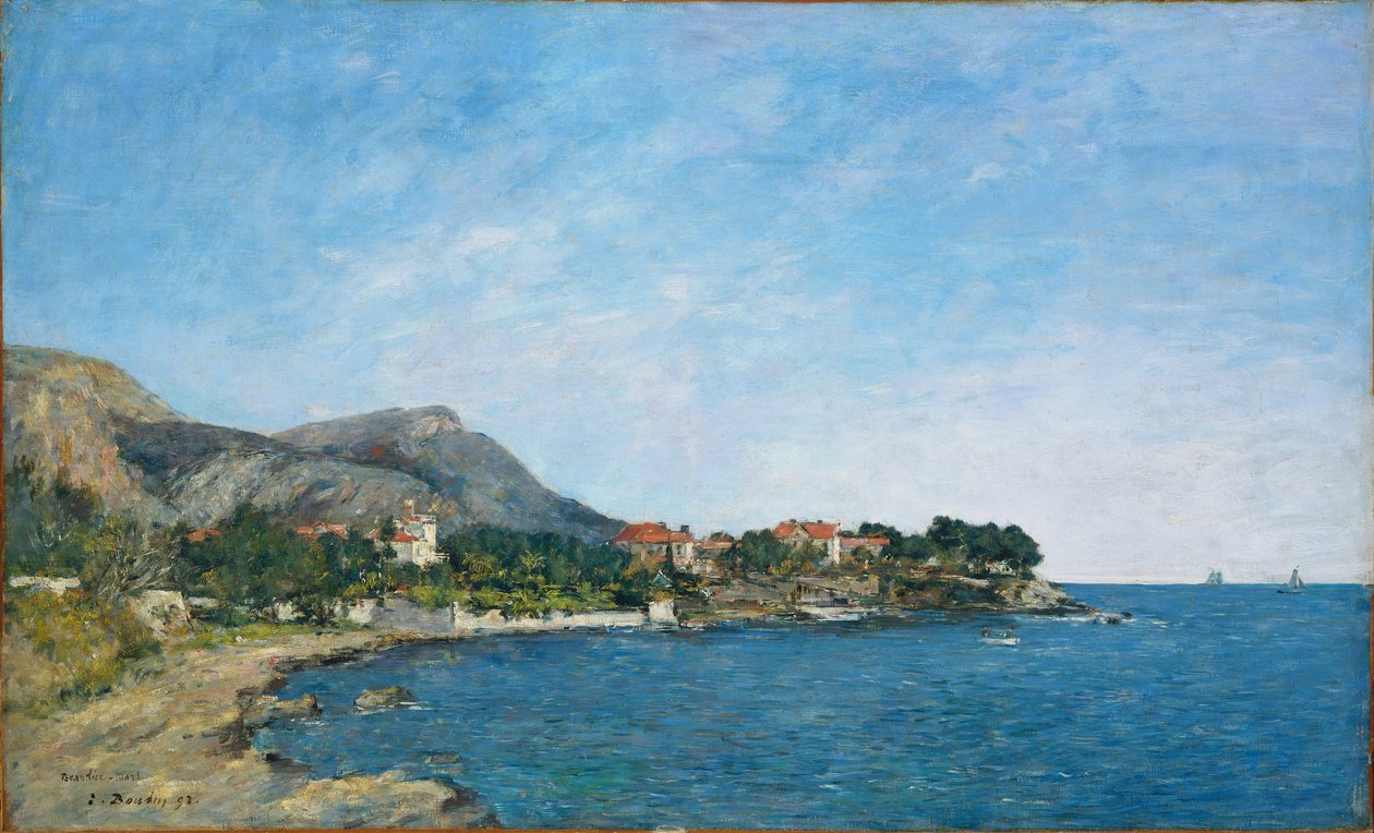 Beaulieu: Zátoka Fourmis od Eugene Louis Boudin