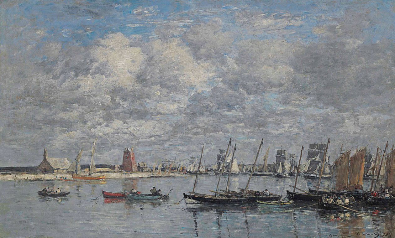 Camaret, přístav od Eugene Louis Boudin