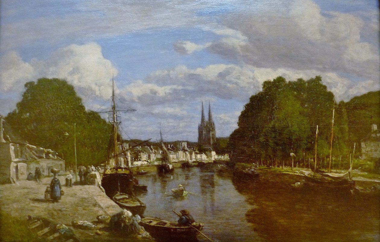 Francouzsky: Vue du port de Quimper, prise de l