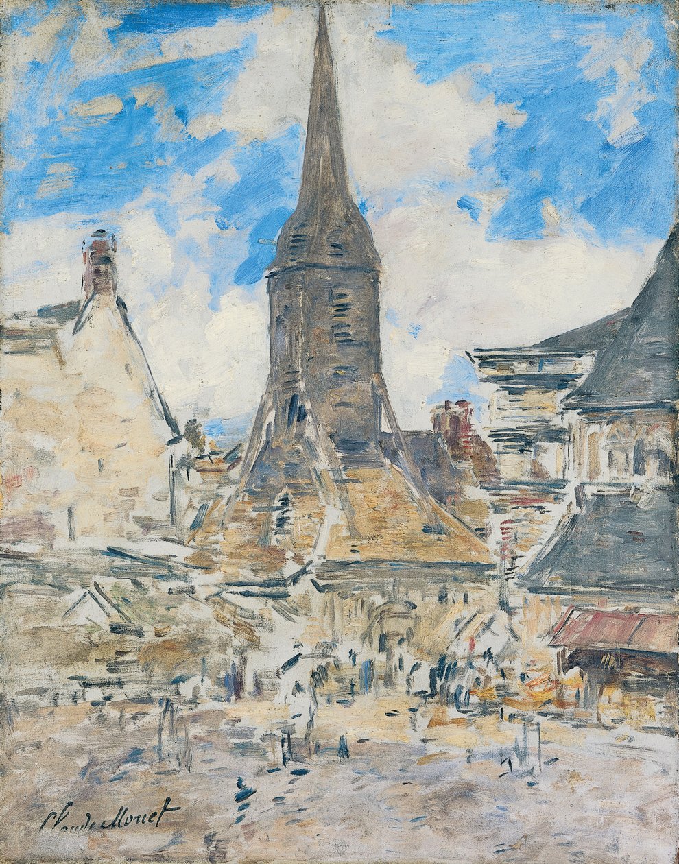 Kotava: "Biot ke Sainte-Catherine uja koe Honfleur (trutca ke Boudin)"
Francouzsky: Le Clocher de Sainte-Catherine, Honfleur od Eugene Louis Boudin