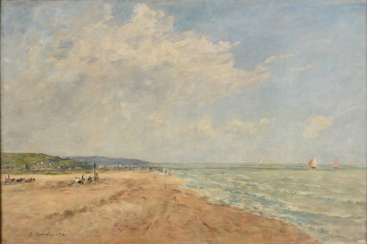 Stoupající příliv (záliv Saint-Valéry) od Eugene Louis Boudin