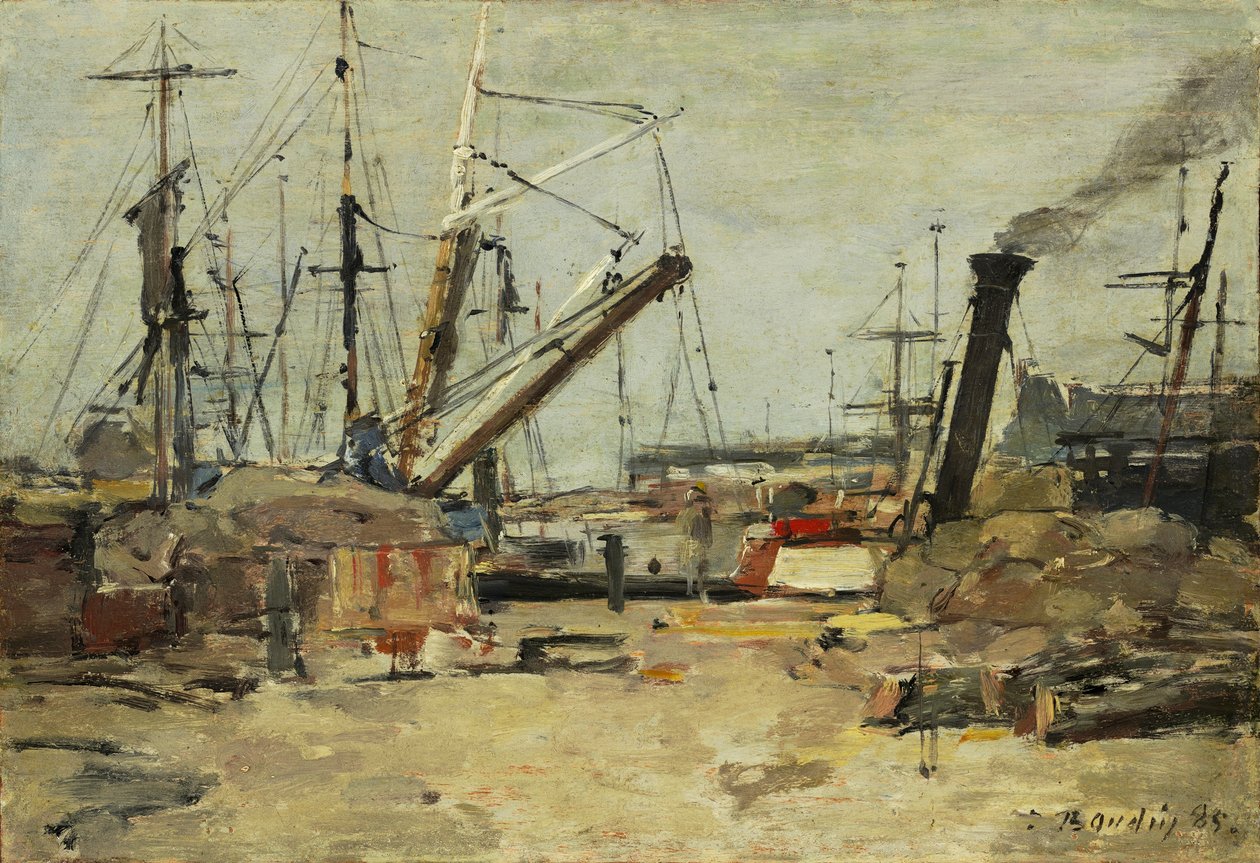 Vlečné lodě od Eugene Louis Boudin