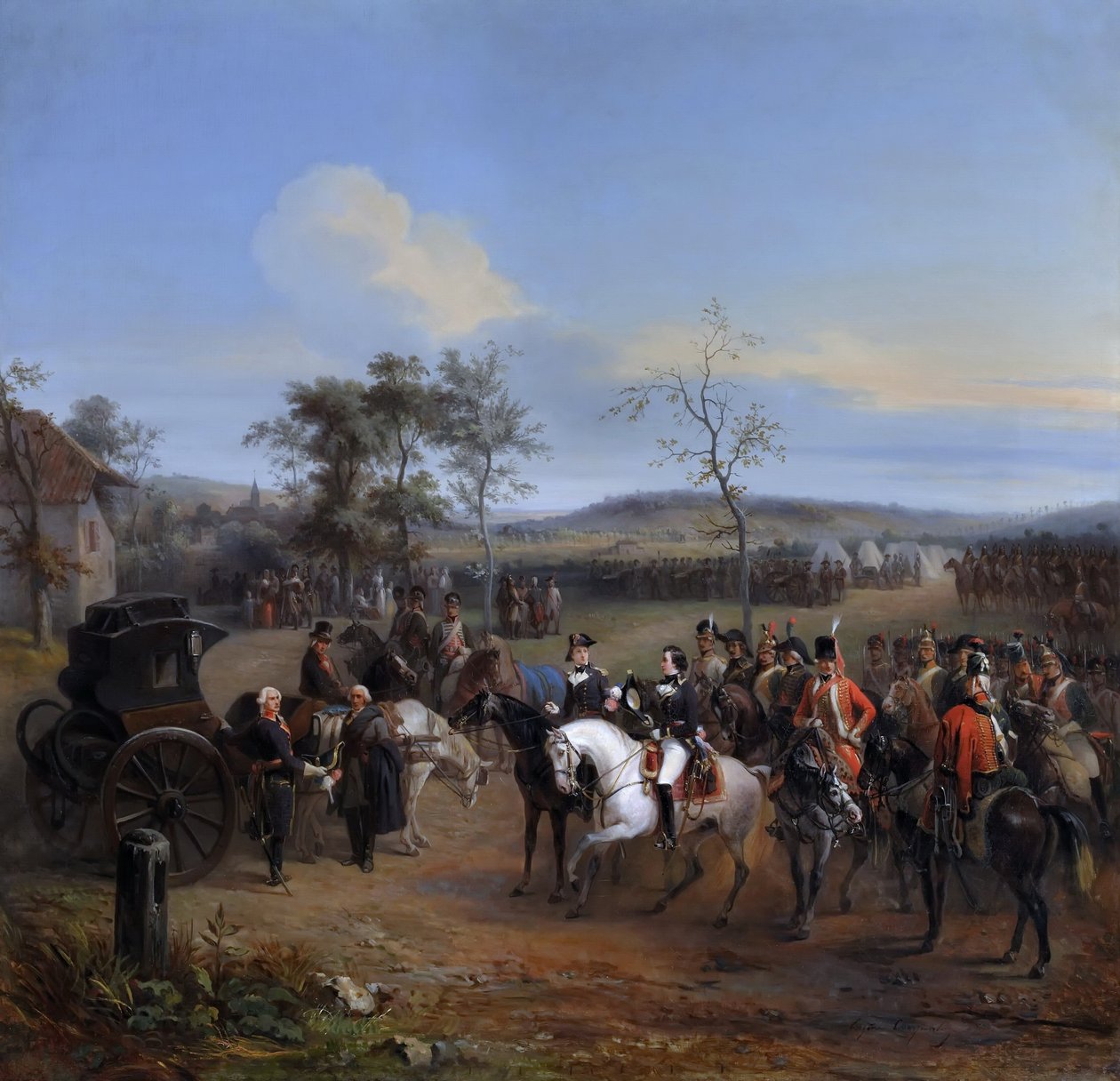 Generál Despret a Louis-Philippe, vévoda z Chartres v Gravelotte, červenec 1792 od Eugène Louis Charpentier