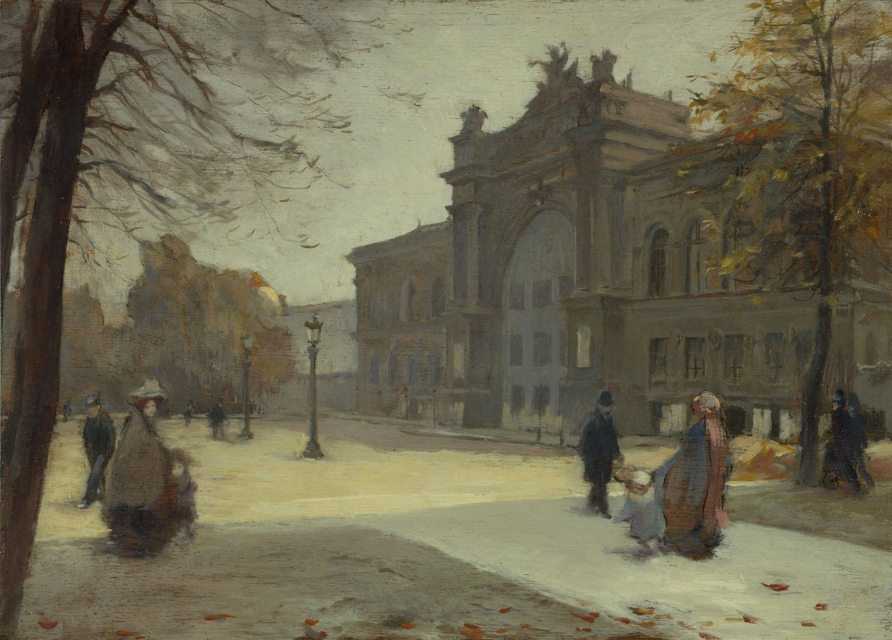 Průmyslový palác, 10-1899 (olej na dřevě) od Eugène Trigoulet