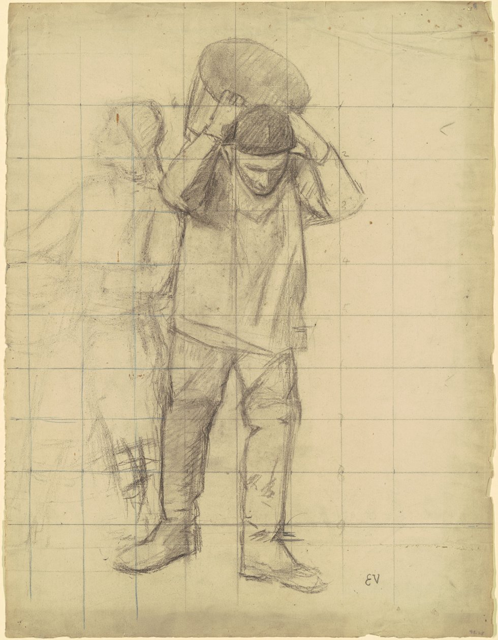 Studium pro "Pêcheurs de la mer du Nord" (studie pro "Rybáři Severního moře") od Eugène Vail