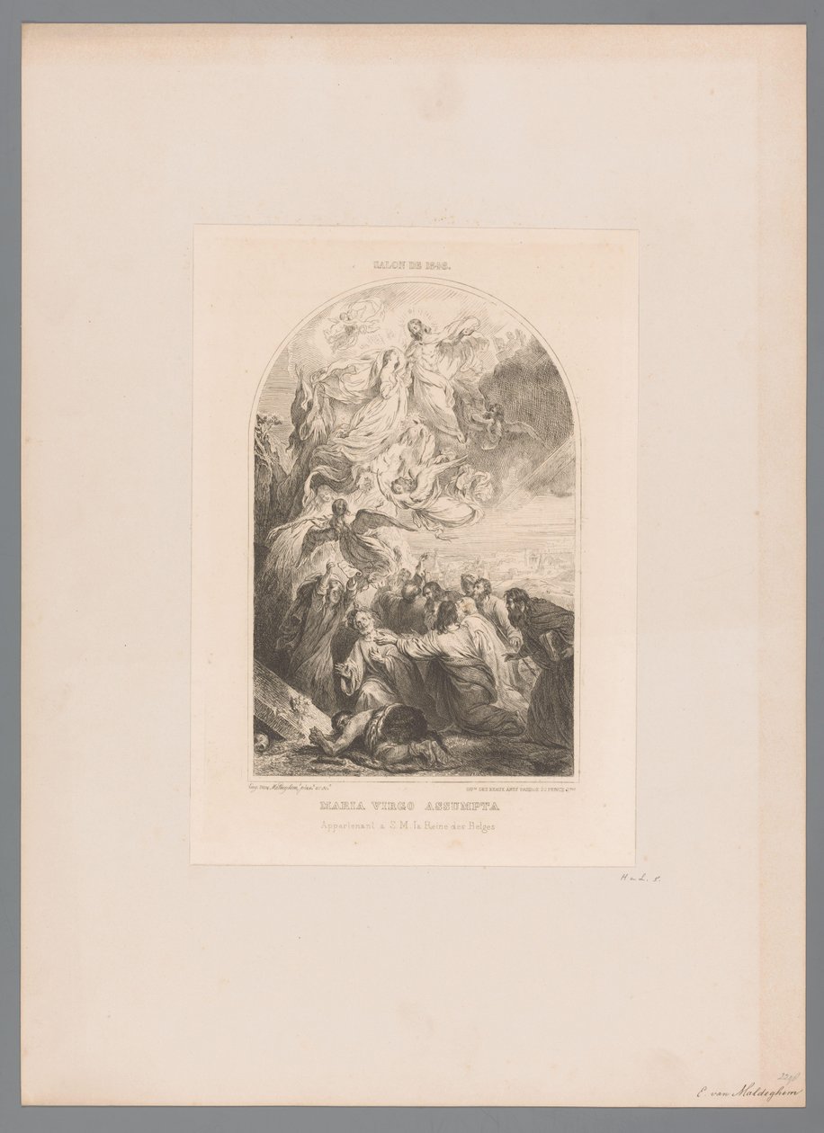 Hemelvaart van Maria Maria virgo assumpta (titul na objektu) od Eugène Van Maldeghem
