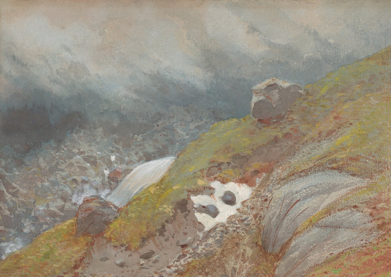 Pohled nad Handeck, Švýcarsko, 1875. od Eugène Viollet le Duc