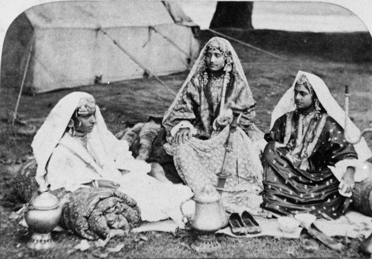 Kašmírské Nautch Girls, kolem 60. let 19. století od European Photographer
