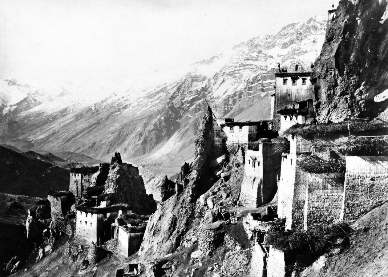 Vesnice Ladakhi, kolem 1860-80 od European Photographer
