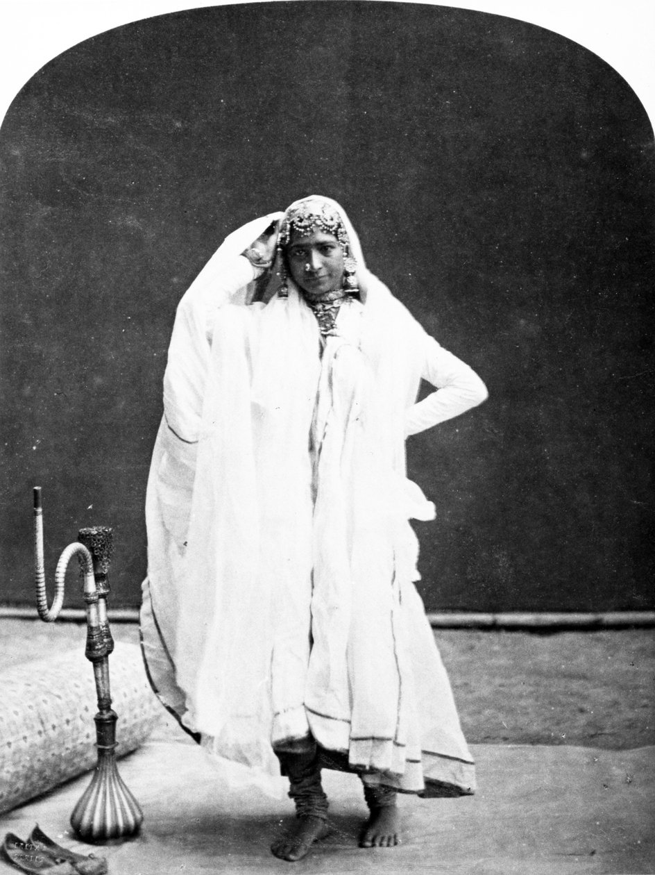 Nautch Girl, kolem 70. let 19. století od European Photographer