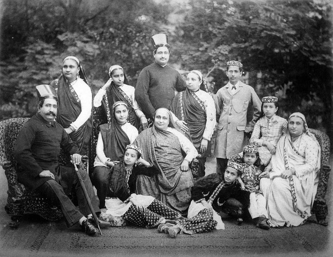 Parsee Family, pozdní C19 od European Photographer