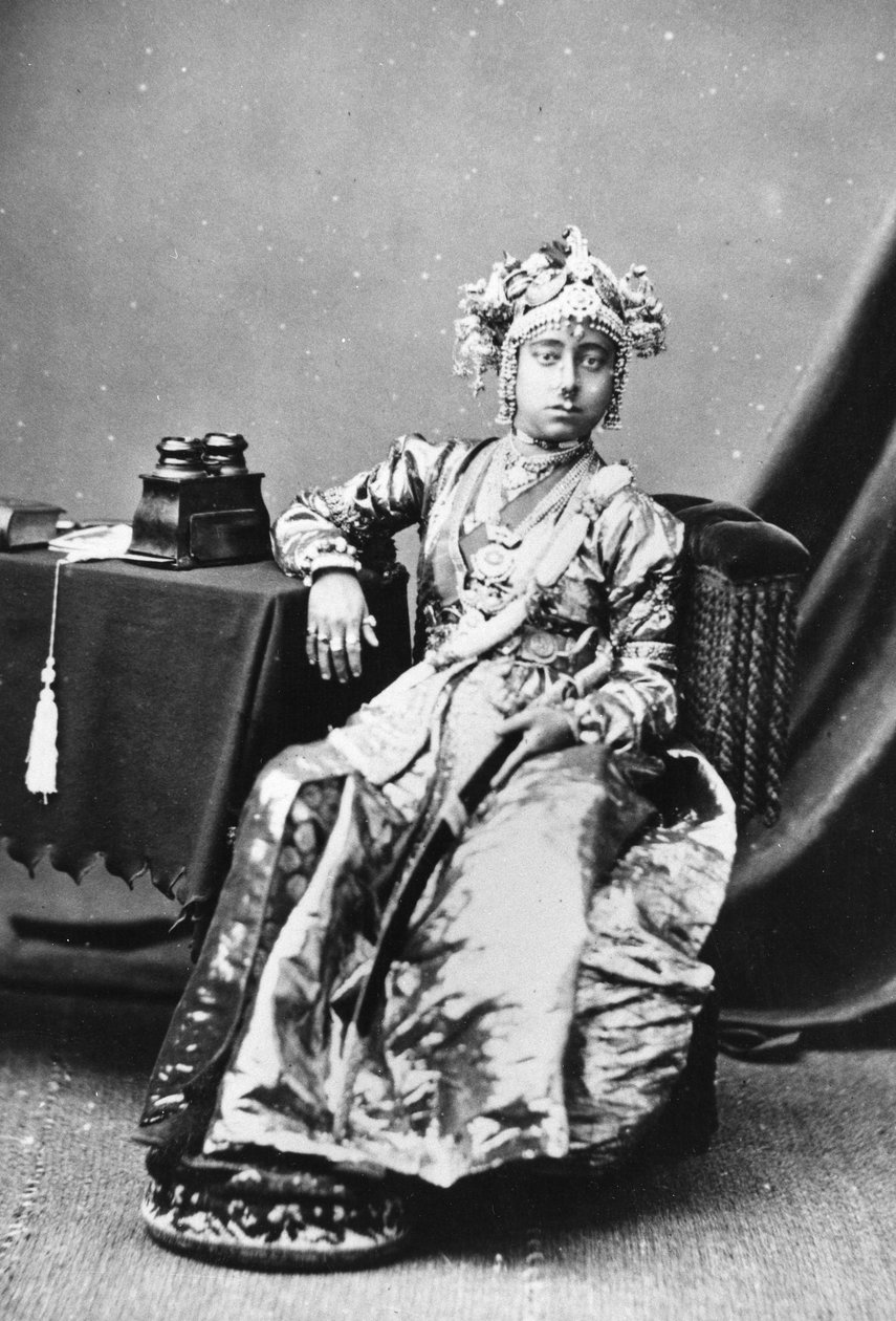 Princezna z Tanjore, 1877 od European Photographer