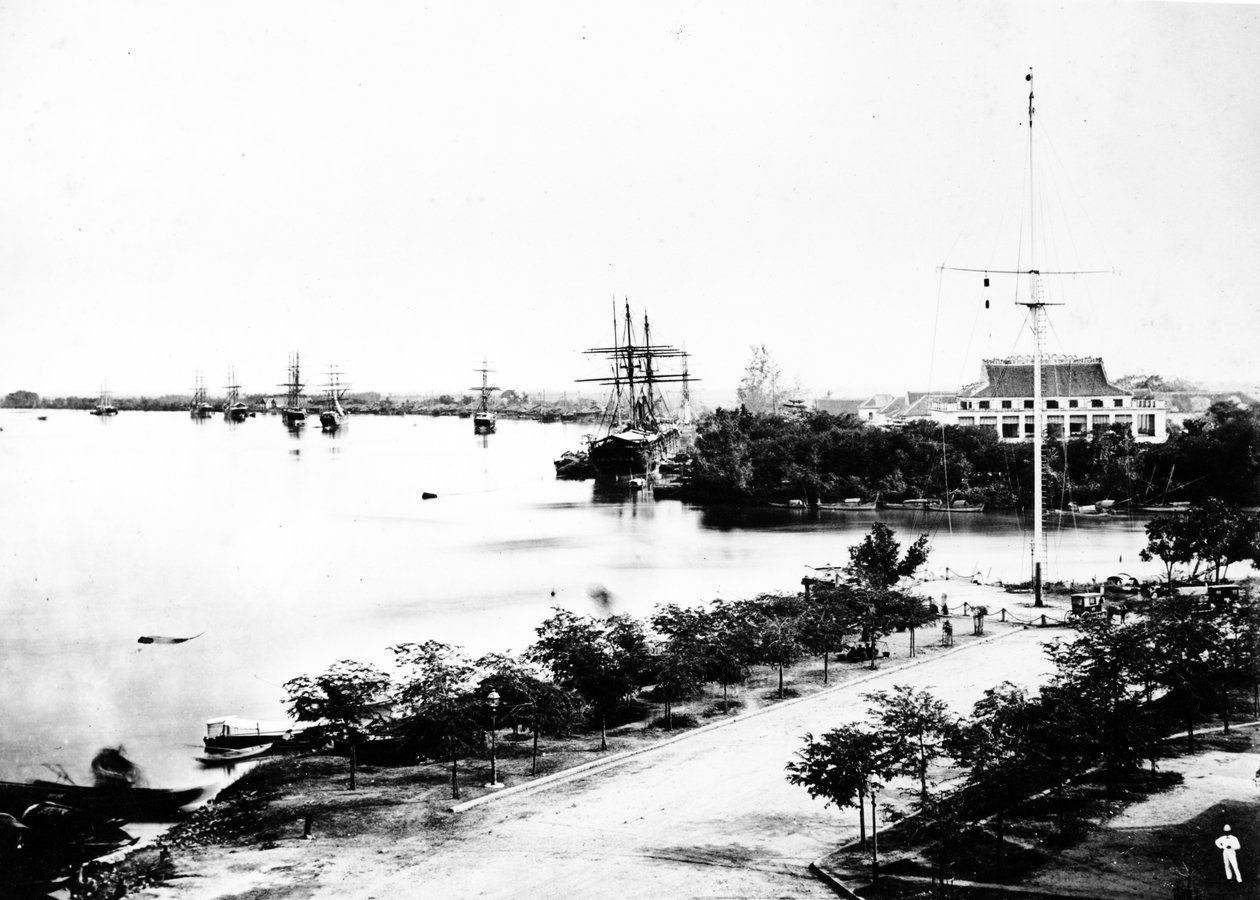 Nábřeží, Saigon, c.1870 od European Photographer