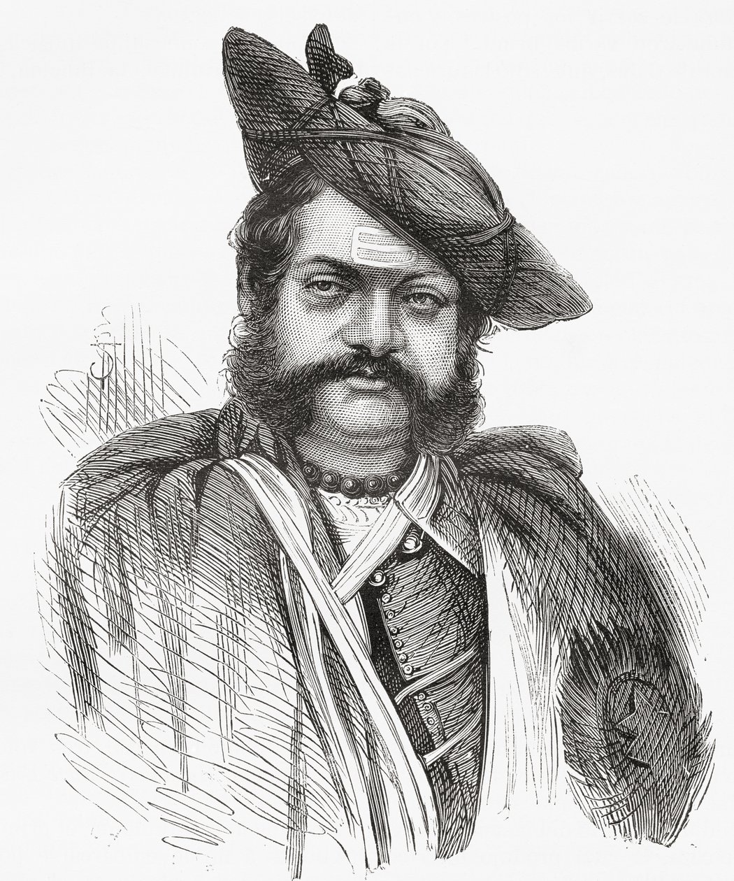Jayajirao Scindia, Maharajah of Gwalior, ilustrace z 