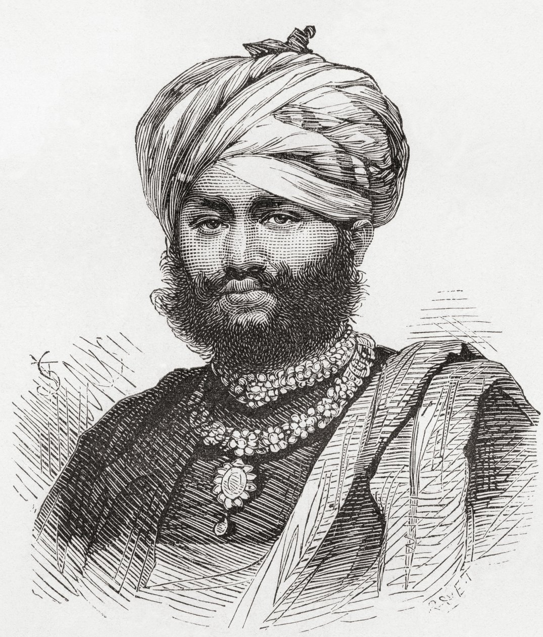 Maharao Pragmalji II, ilustrace z 