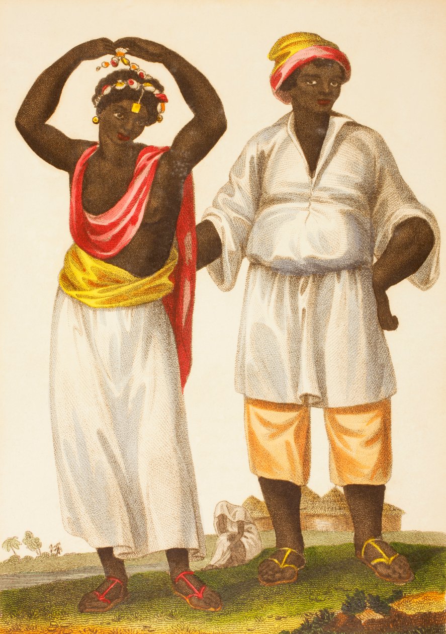 Pár Mandinků ze západní Afriky od European School