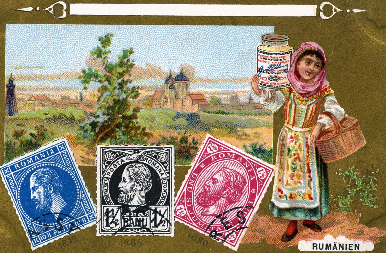 Rumunské poštovní známky, 1897 od European School