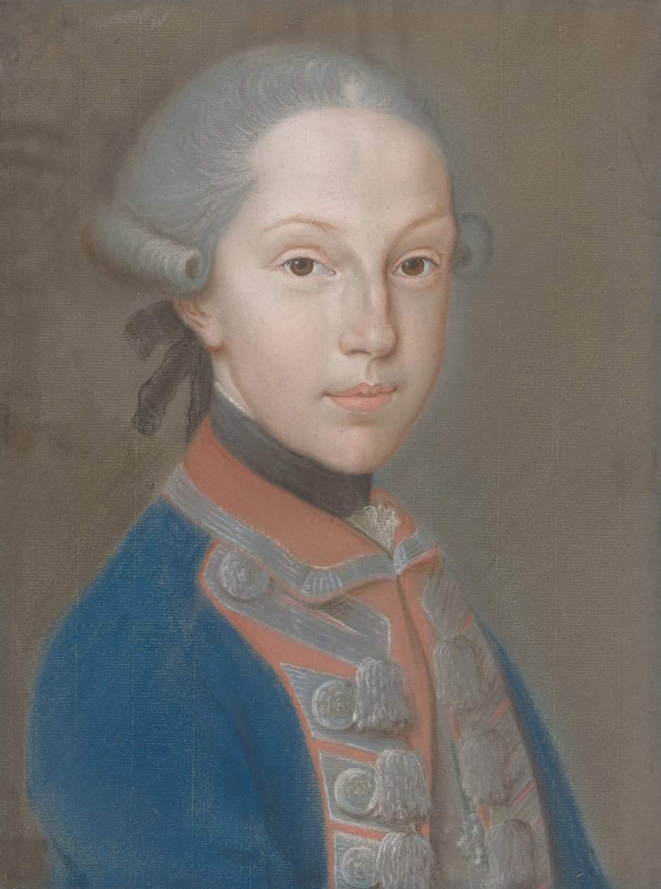 Portrét mladého muže v uniformě od European 18th Century