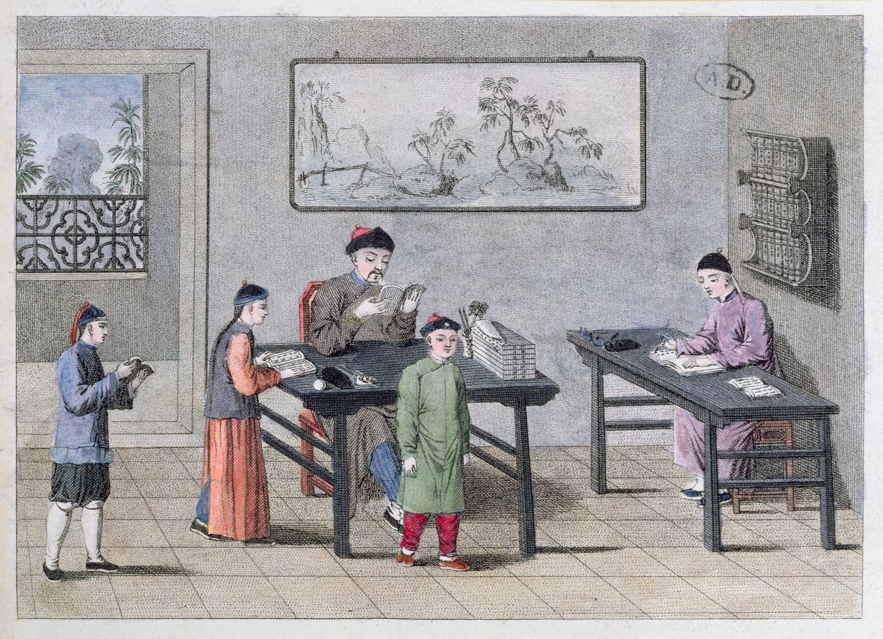 Čínská škola, kolem roku 1810 od European School