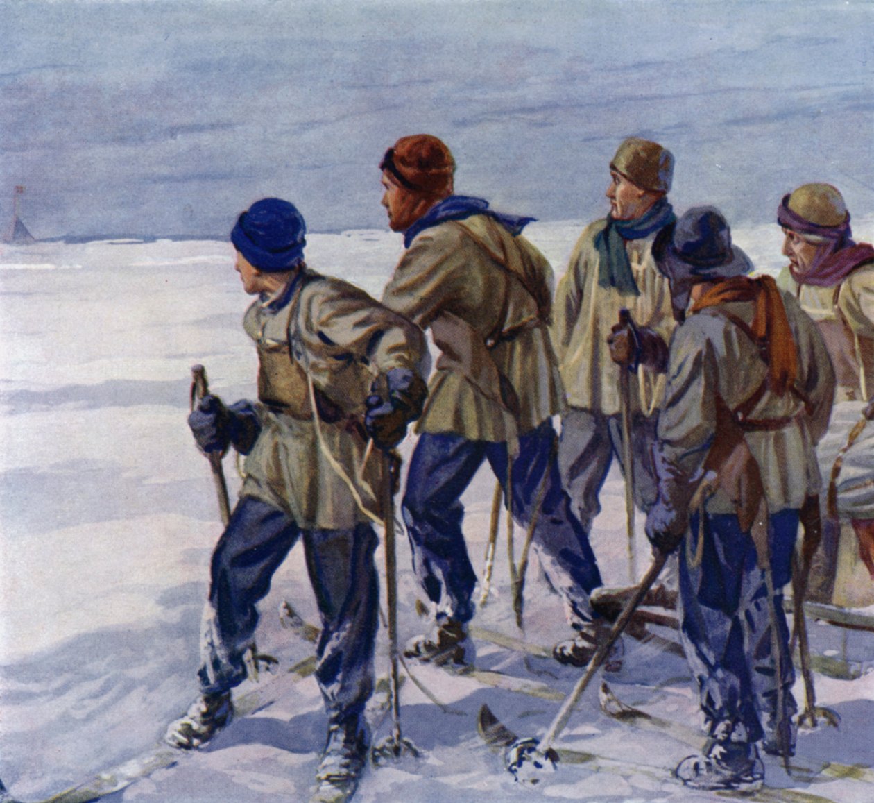 Výprava kapitána Scotta dorazí na jižní pól příliš pozdě a zjistí, že je Roald Amundsen předběhl. od European School