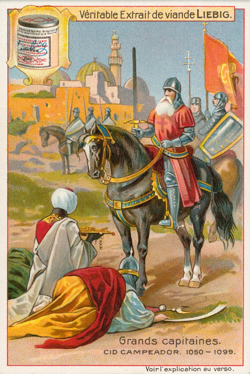 Cid Campeador, Liebigova karta, počátek 20. století (chromo) od European School