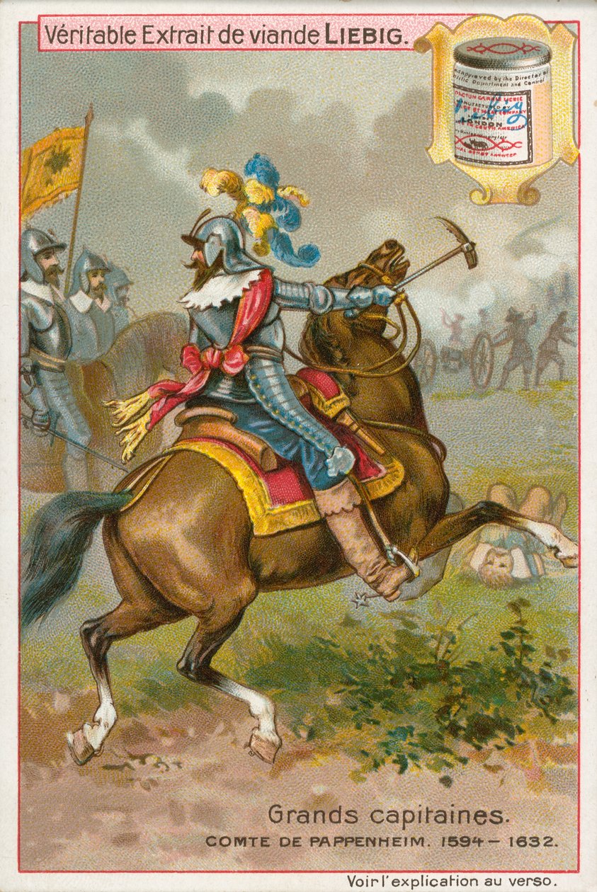Hrabě Pappenheim, Liebigova karta, počátek 20. století (chromo) od European School