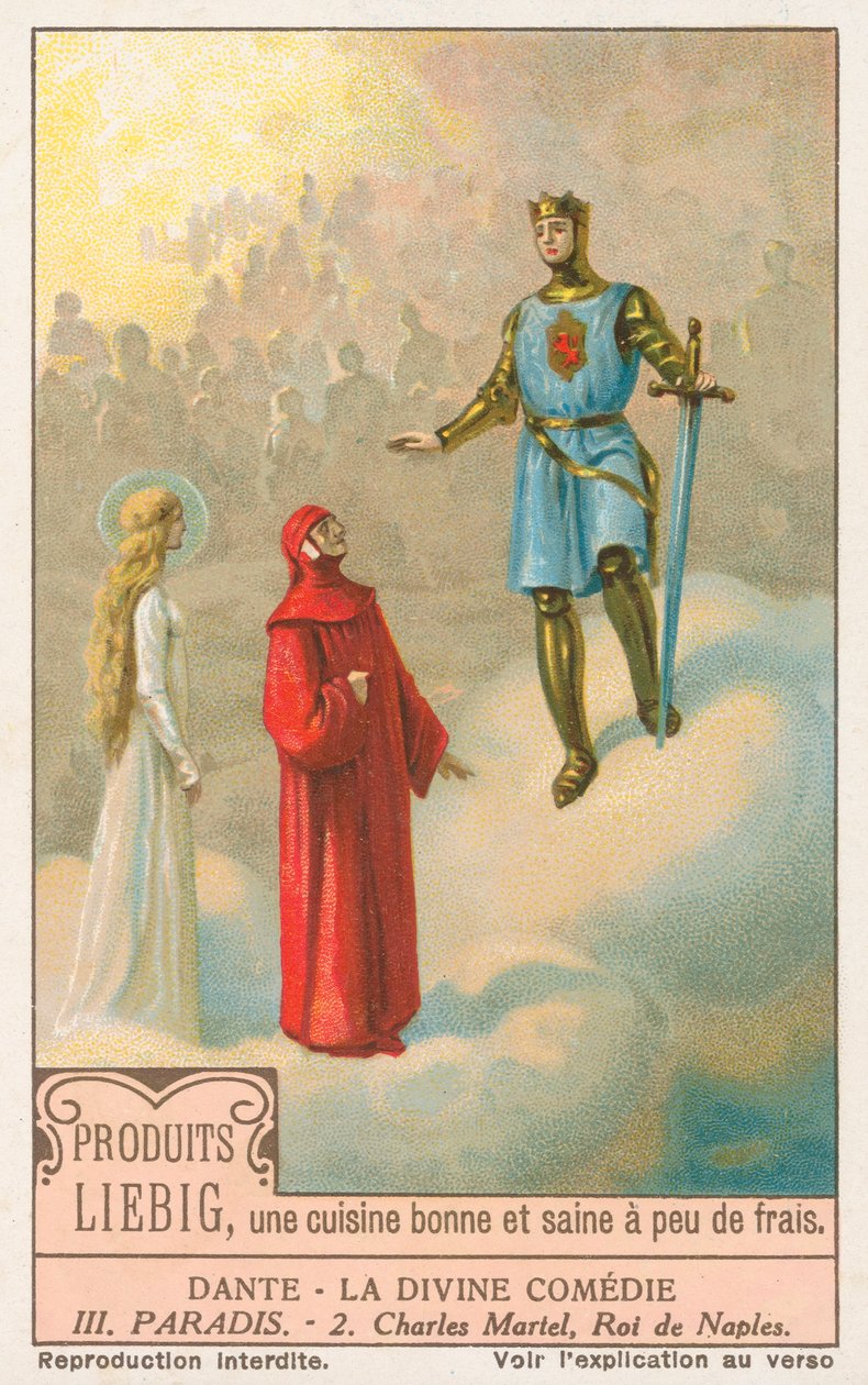 Dante, Božská komedie, Liebigova karta, počátek 20. století (chromo) od European School